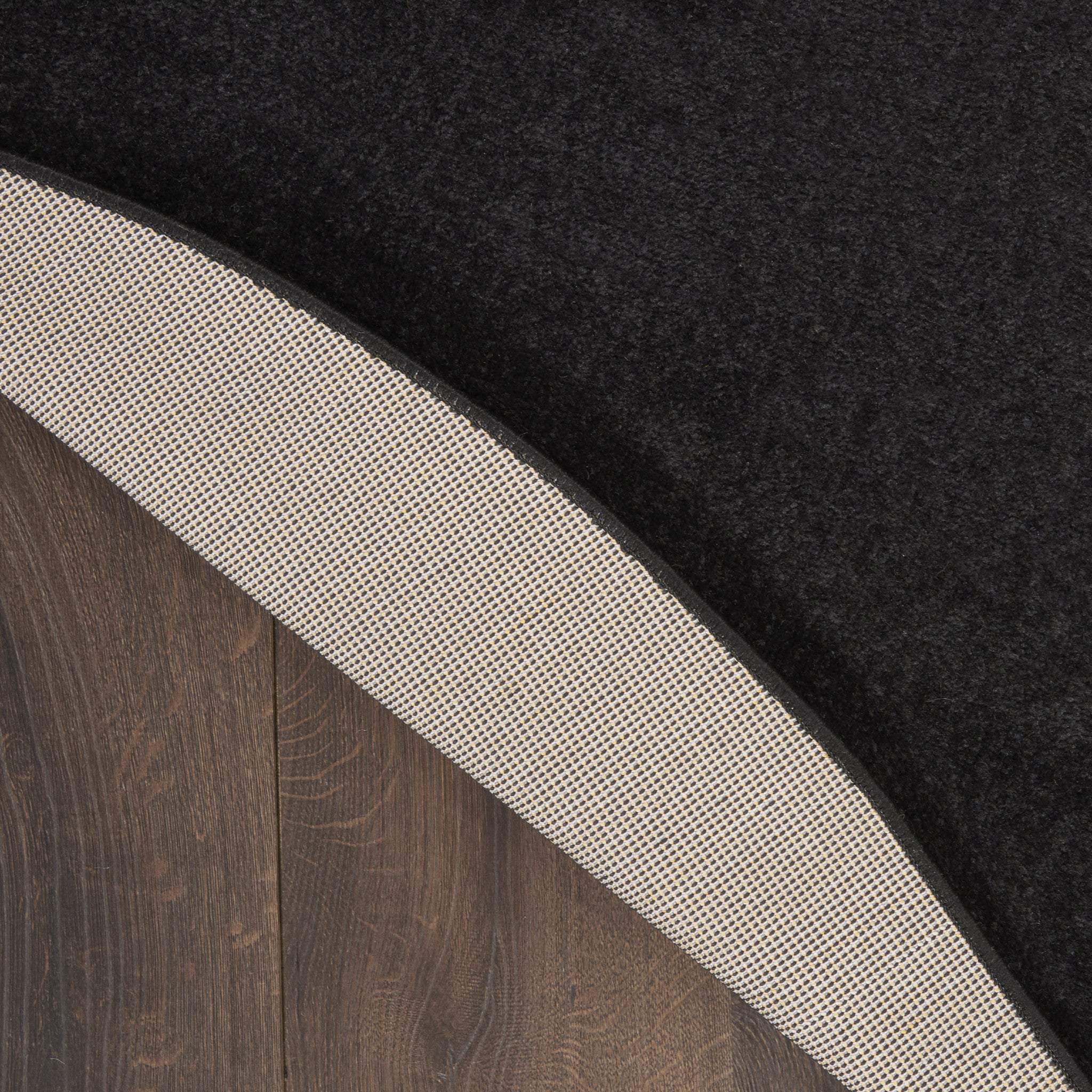 4' Black Round Indoor Outdoor Area Rug - GreatEagleInc