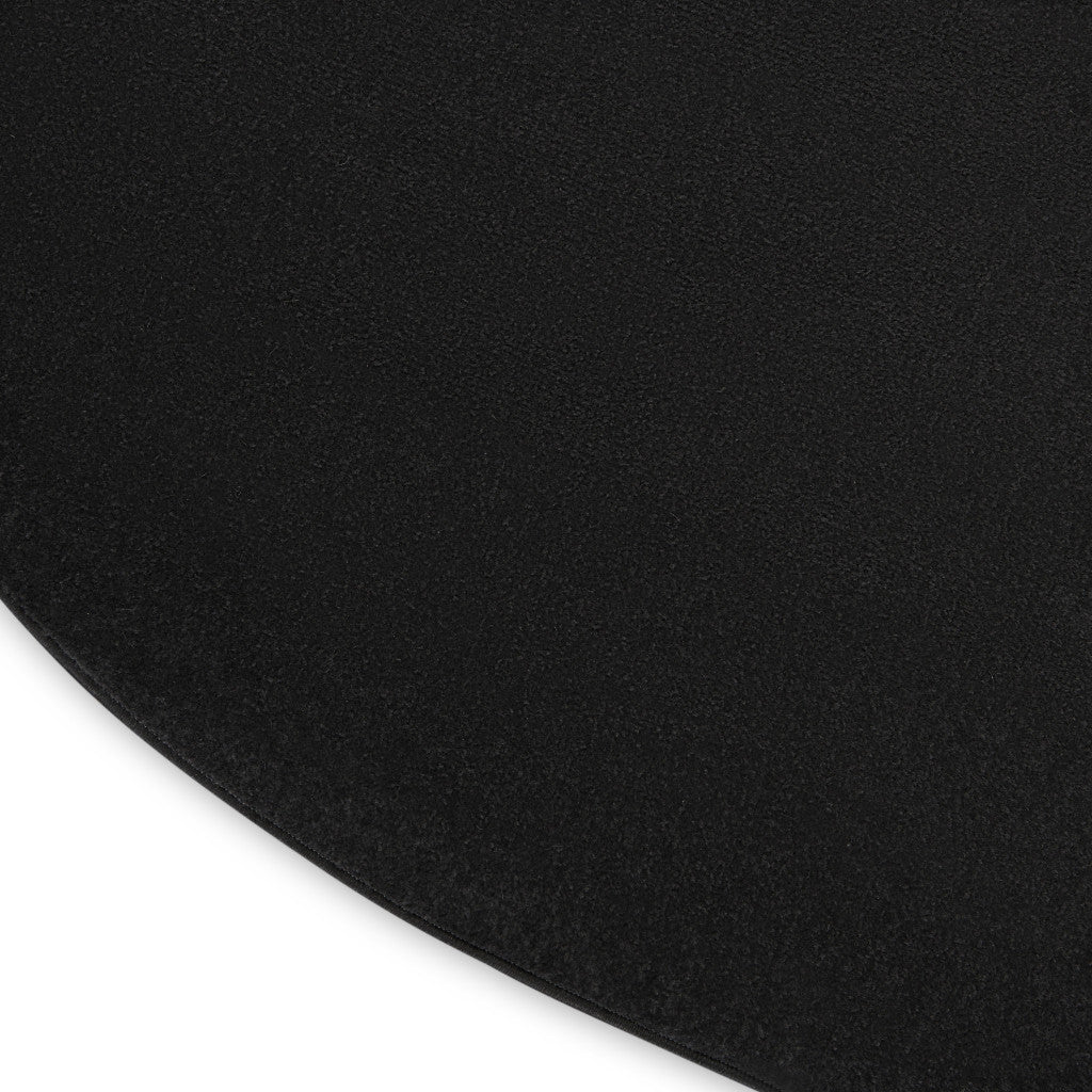 4' Black Round Indoor Outdoor Area Rug - GreatEagleInc