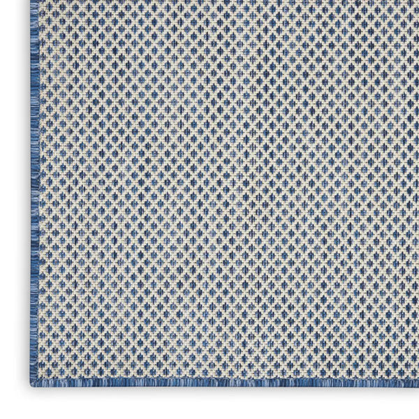 4' Bone Square Geometric Power Loom Area Rug Homeroots Outdoor