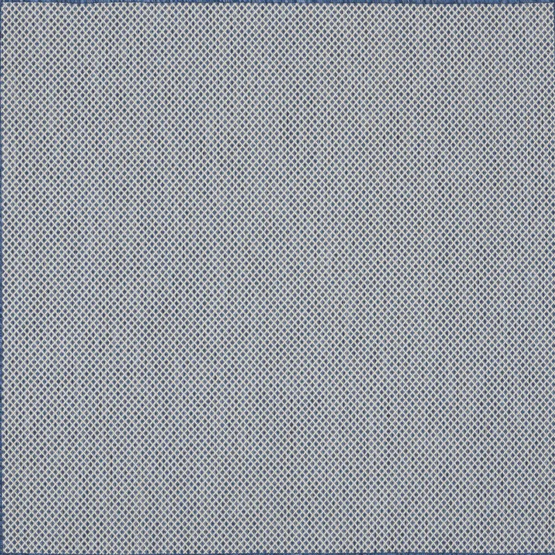 4' Bone Square Geometric Power Loom Area Rug Homeroots Outdoor