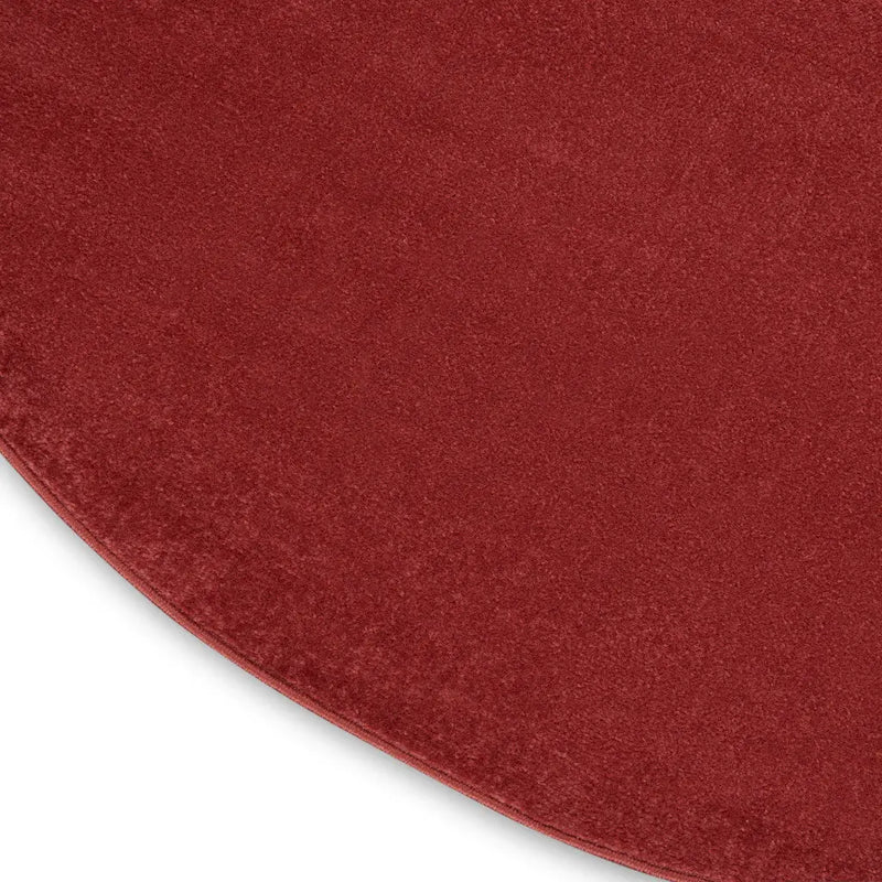 4' Brick Red Round Indoor Outdoor Area Rug - GreatEagleInc