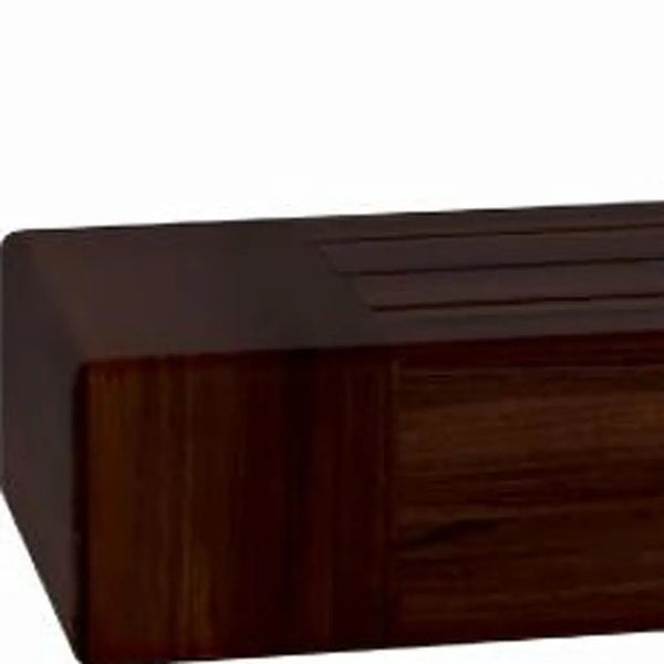 4" Brown Wood Wall Mounted Bathroom Shelves Homeroots Organization