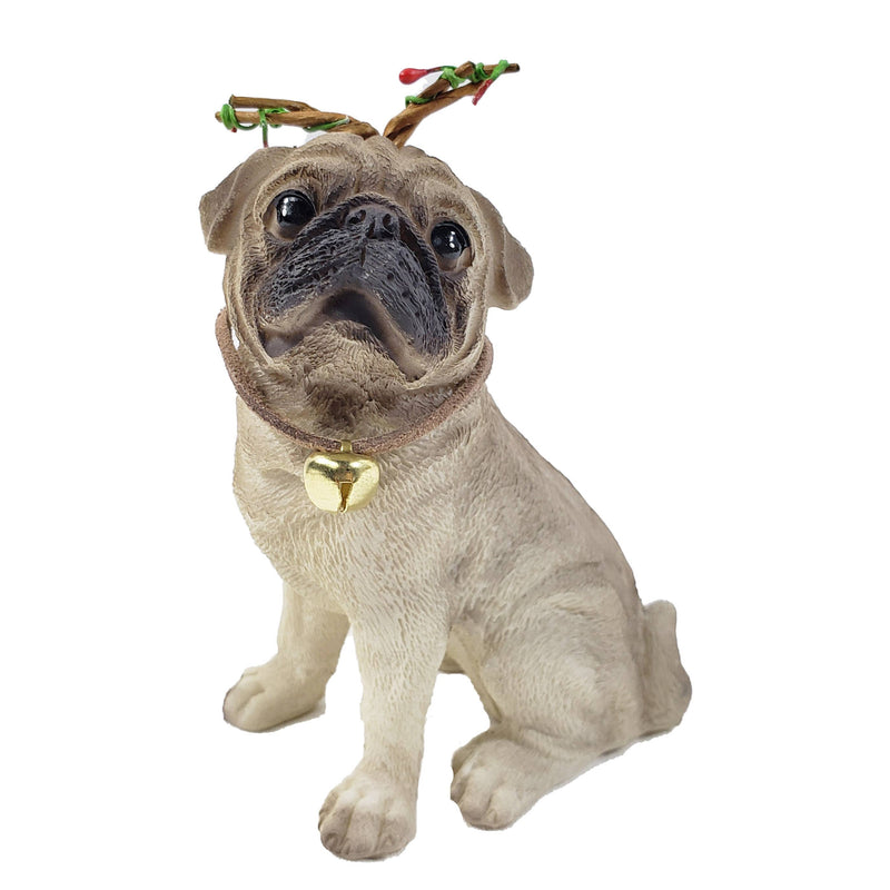 4" Cream Brown And Gold Polyresin Dog Christmas Figurine GreatEagleInc