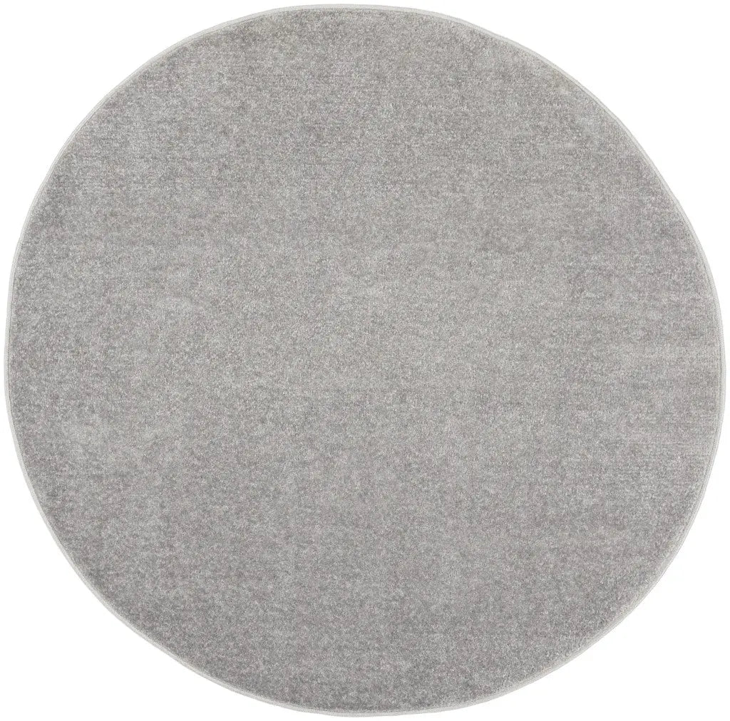 4' Gray Round Indoor Outdoor Area Rug - GreatEagleInc