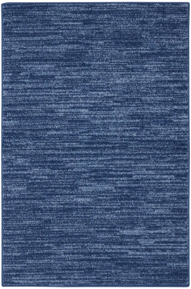 4' Runner Navy Blue Indoor Outdoor Runner Rug - GreatEagleInc