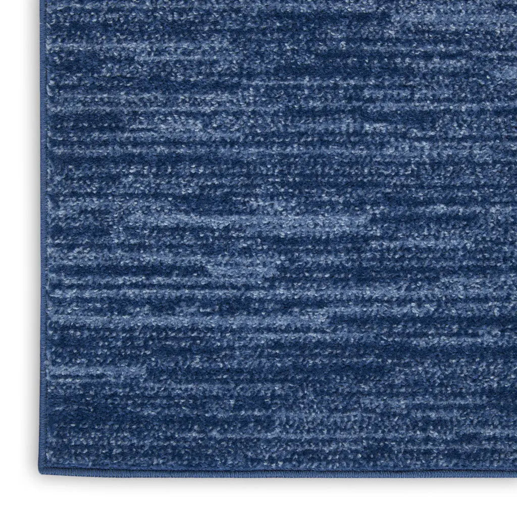 4' Runner Navy Blue Indoor Outdoor Runner Rug - GreatEagleInc