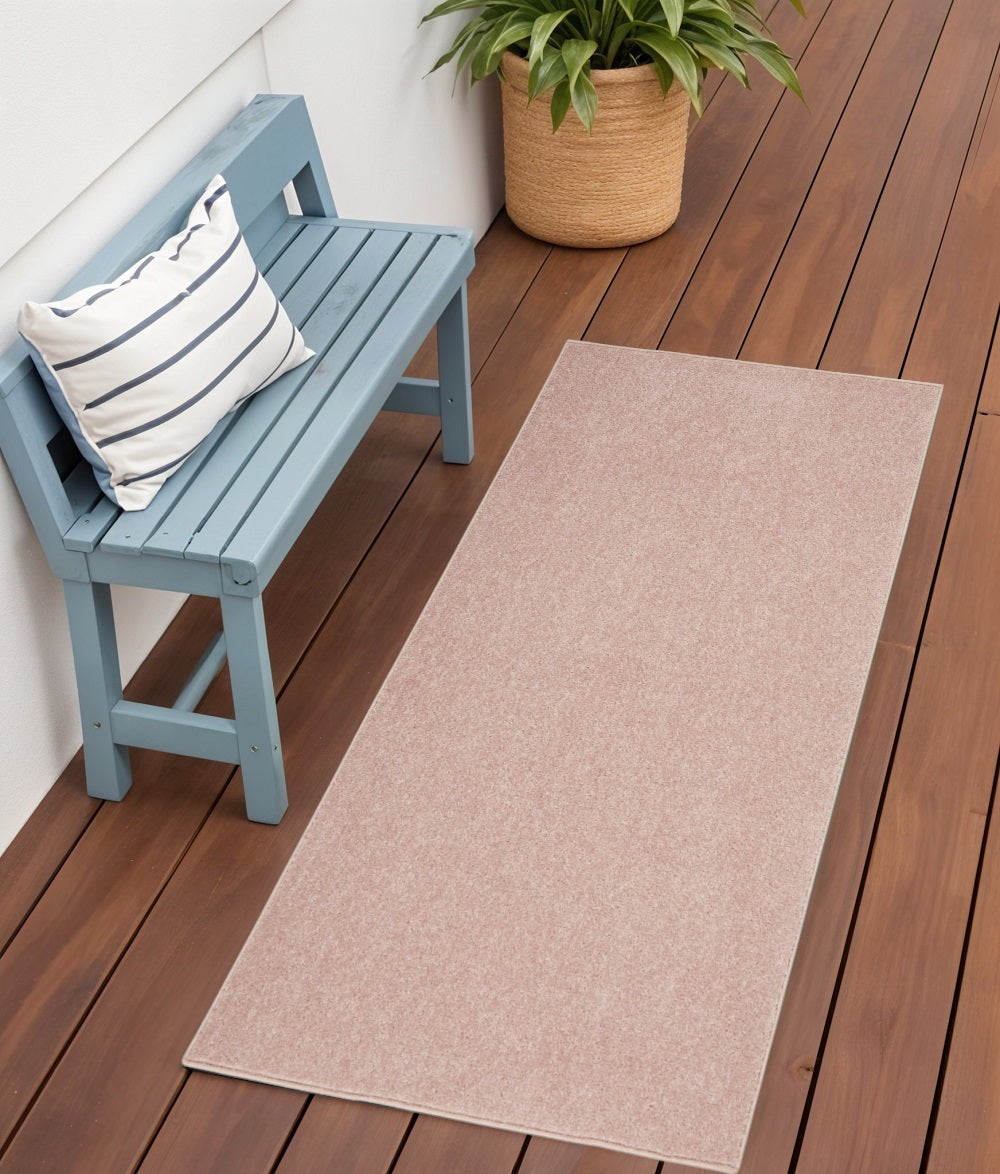 4' Runner Pink Indoor Outdoor Runner Rug - GreatEagleInc