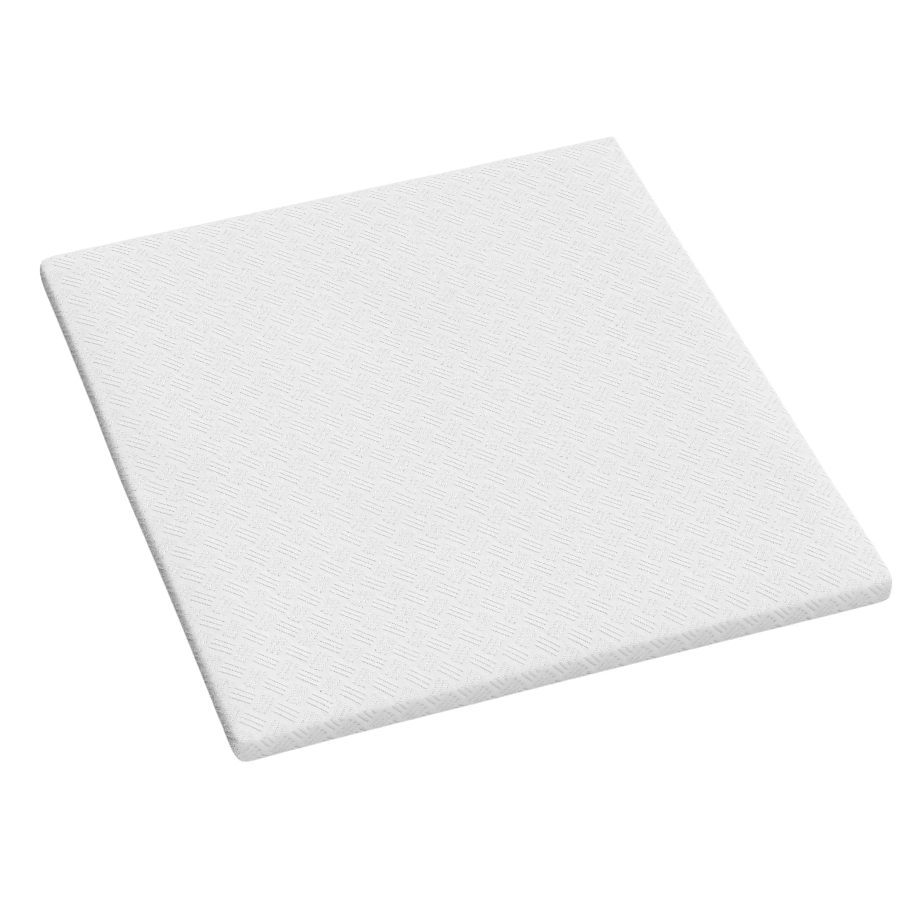4" White Memory Foam Twin Mattress Topper Homeroots Bed & Bath