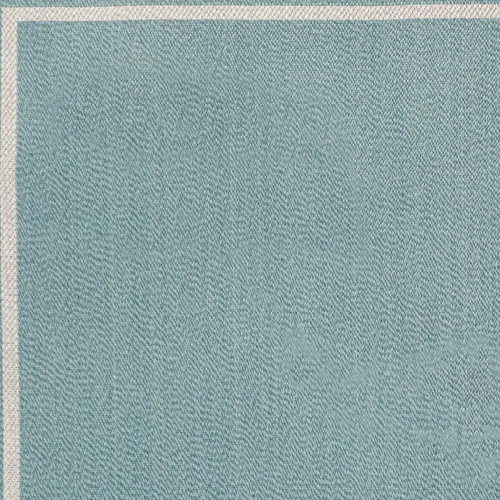 4' X 6' Aqua And Beige Striped Indoor Outdoor Area Rug Homeroots Outdoor