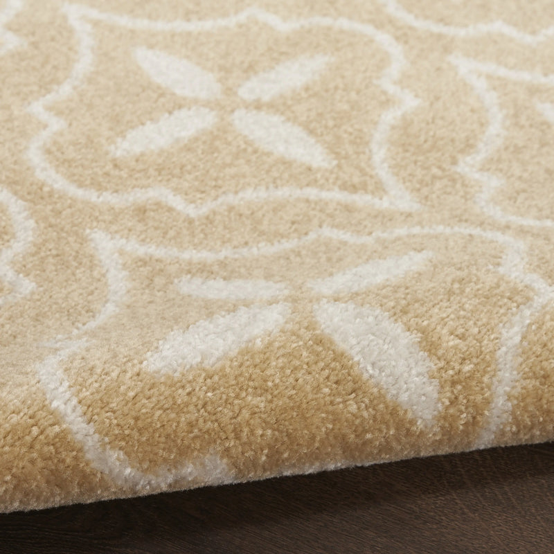 4' X 6' Beige And Ivory Geometric Indoor Outdoor Area Rug Homeroots Outdoor
