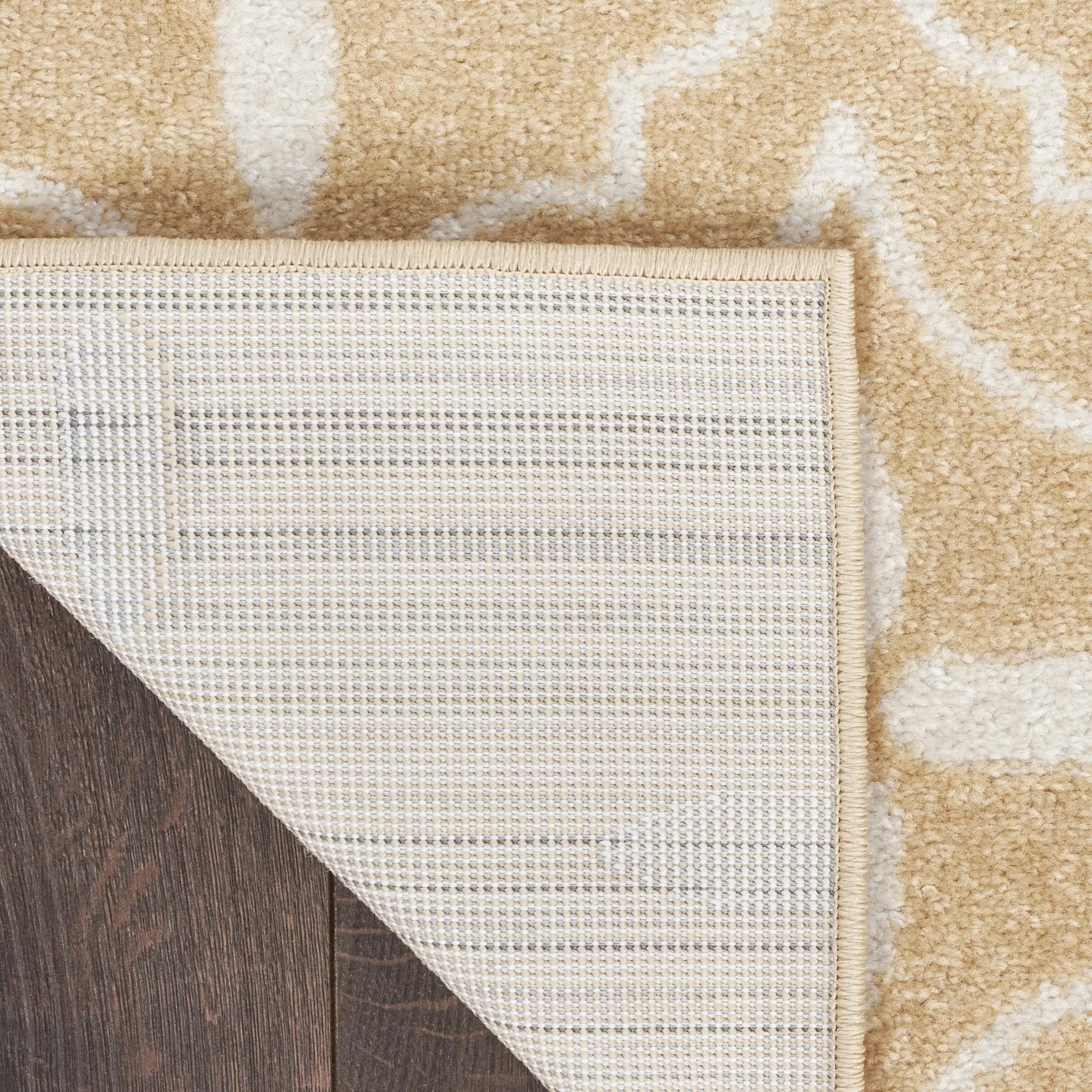 4' X 6' Beige And Ivory Geometric Indoor Outdoor Area Rug Homeroots Outdoor