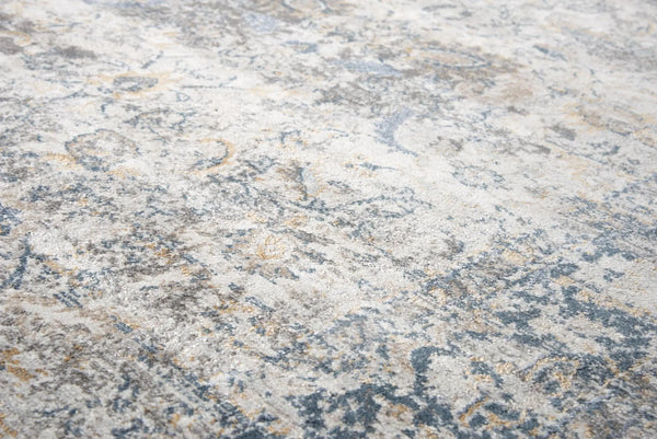 4' X 6' Beige Blue Gray And Rust Oriental Area Rug Homeroots Home Decor