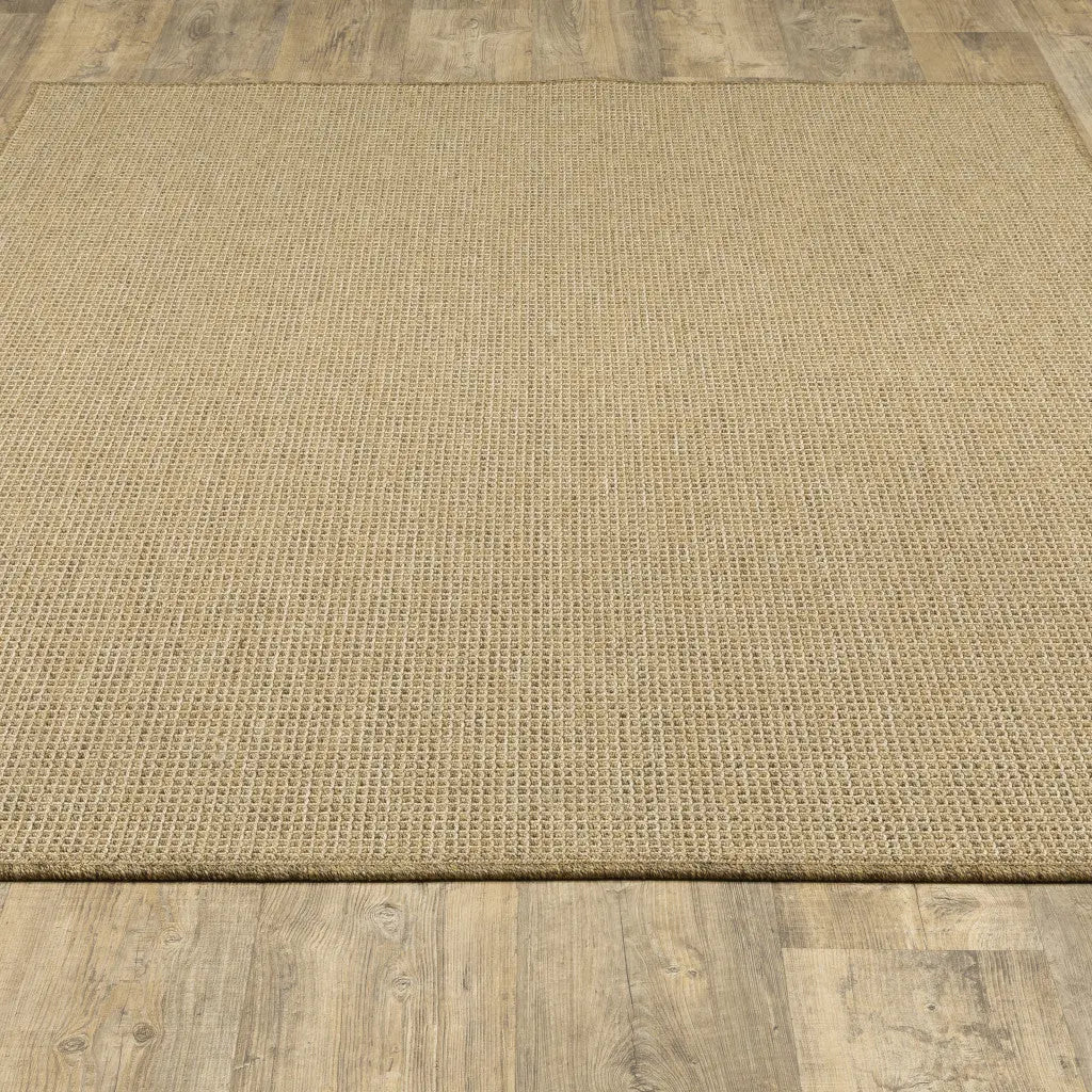4' X 6' Beige Stain Resistant Indoor Outdoor Area Rug Homeroots Outdoor