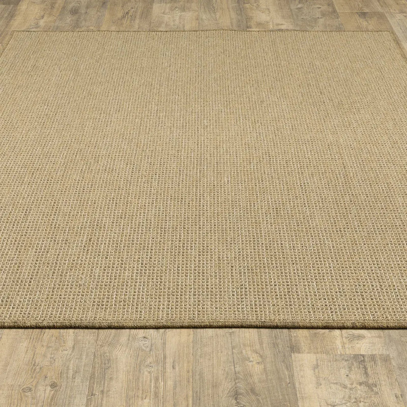 4' X 6' Beige Stain Resistant Indoor Outdoor Area Rug Homeroots Outdoor