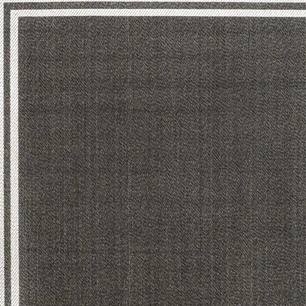 4' X 6' Black And Cream Striped Indoor Outdoor Area Rug Homeroots Outdoor