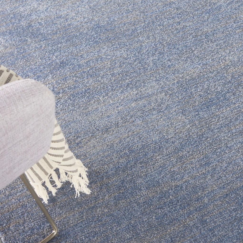 4' X 6' Blue And Gray Indoor Outdoor Area Rug - GreatEagleInc