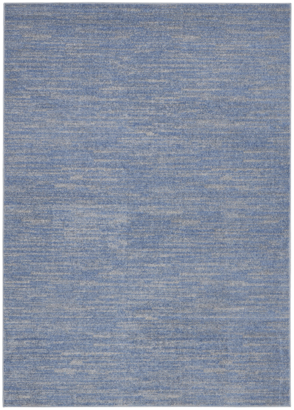 4' X 6' Blue And Gray Indoor Outdoor Area Rug - GreatEagleInc