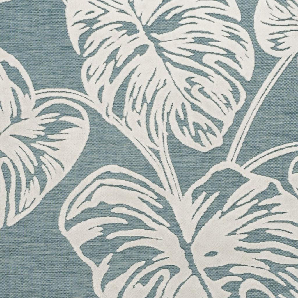 4' X 6' Blue And Ivory Floral Indoor Outdoor Area Rug - GreatEagleInc