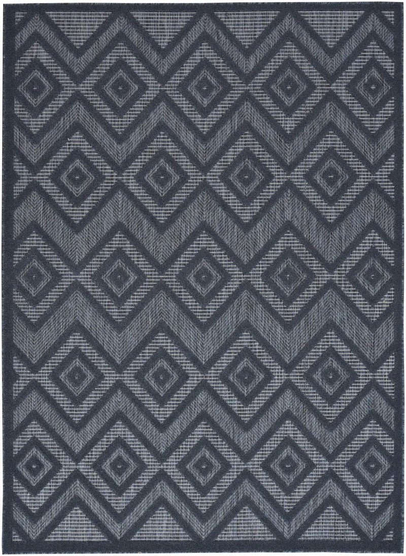 4' X 6' Blue Indoor Outdoor Area Rug - GreatEagleInc