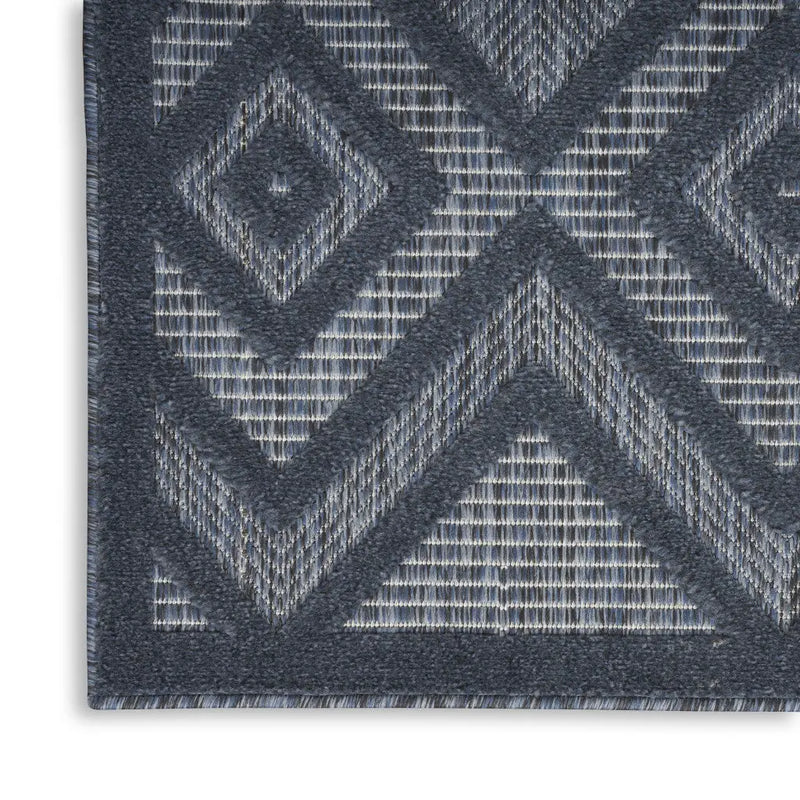4' X 6' Blue Indoor Outdoor Area Rug - GreatEagleInc