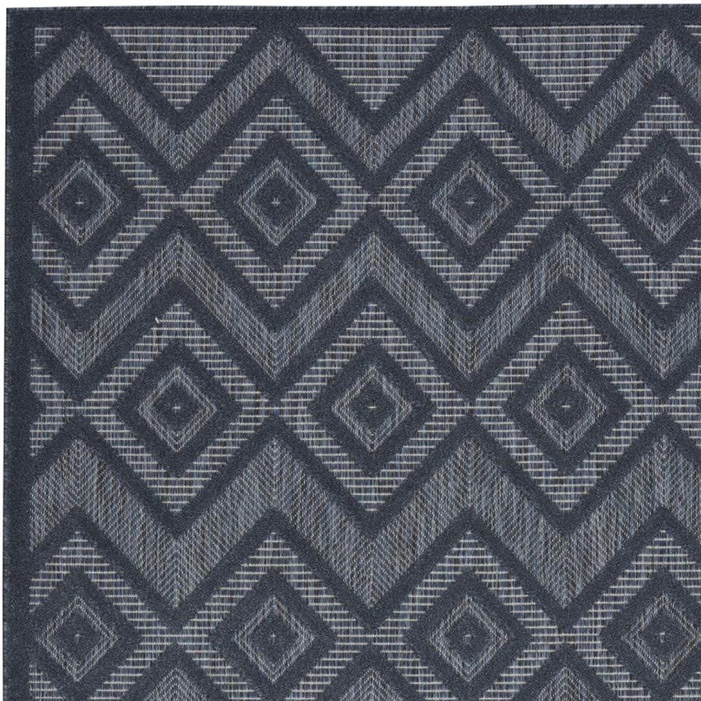 4' X 6' Blue Indoor Outdoor Area Rug - GreatEagleInc