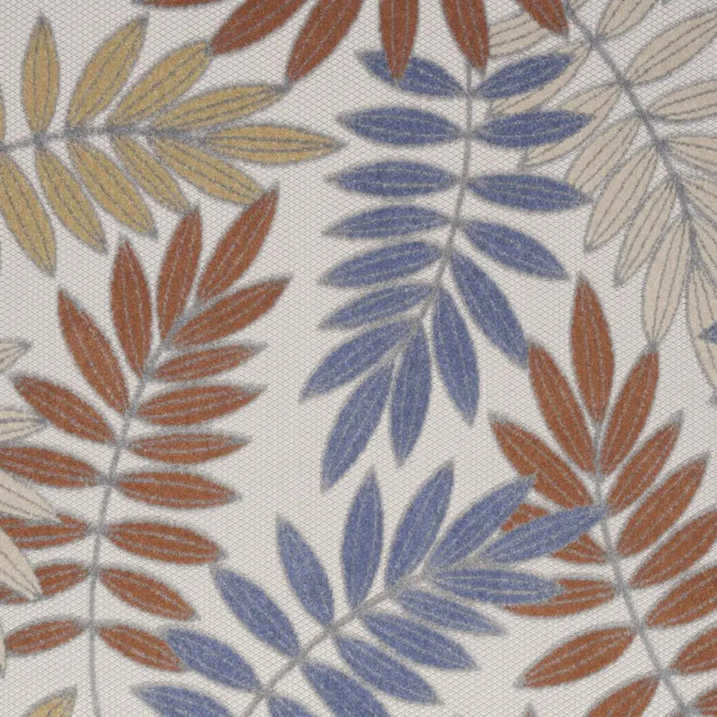 4' X 6' Blue Indoor Outdoor Area Rug Homeroots Outdoor