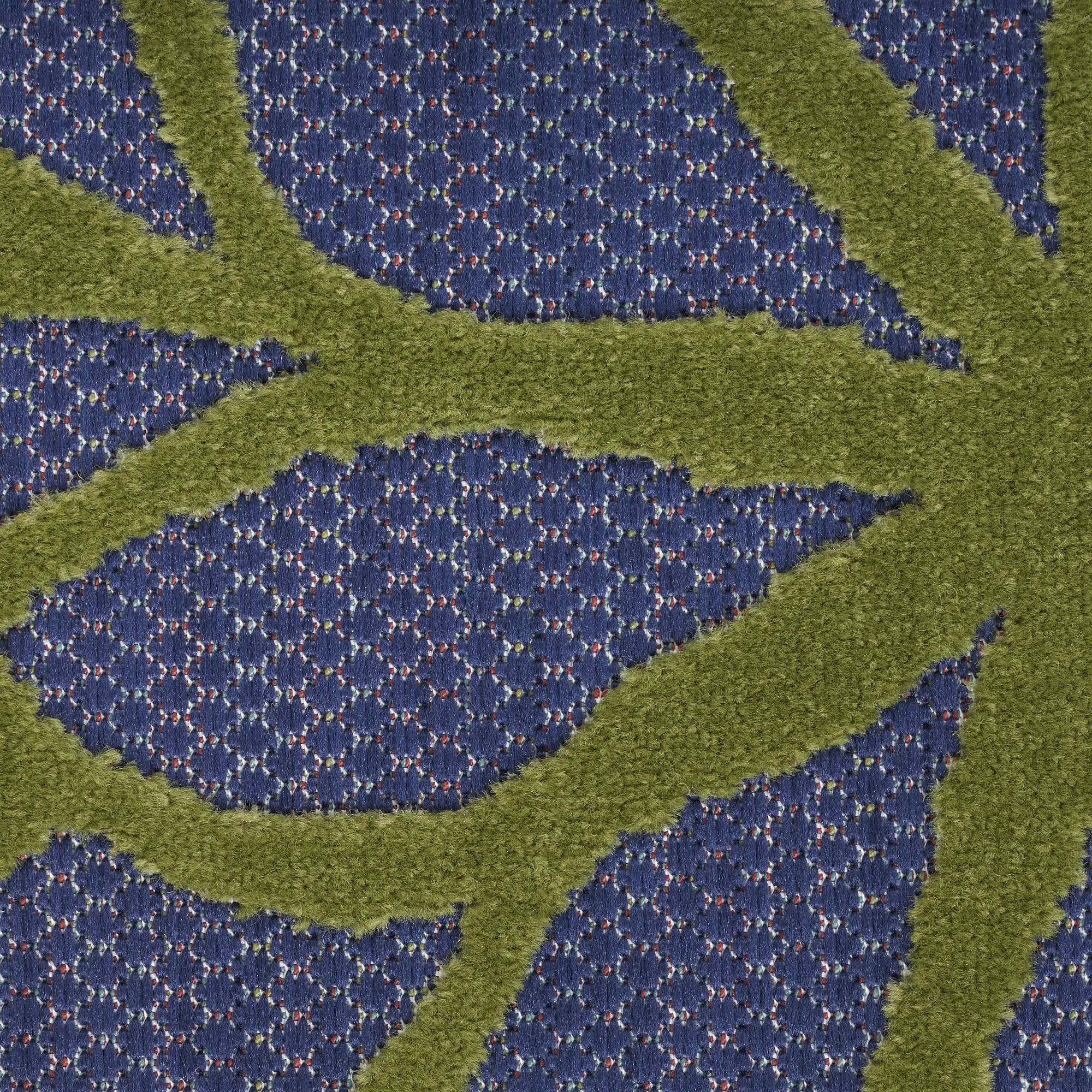 4' X 6' Blue Yellow and Green Indoor Outdoor Area Rug Homeroots Outdoor