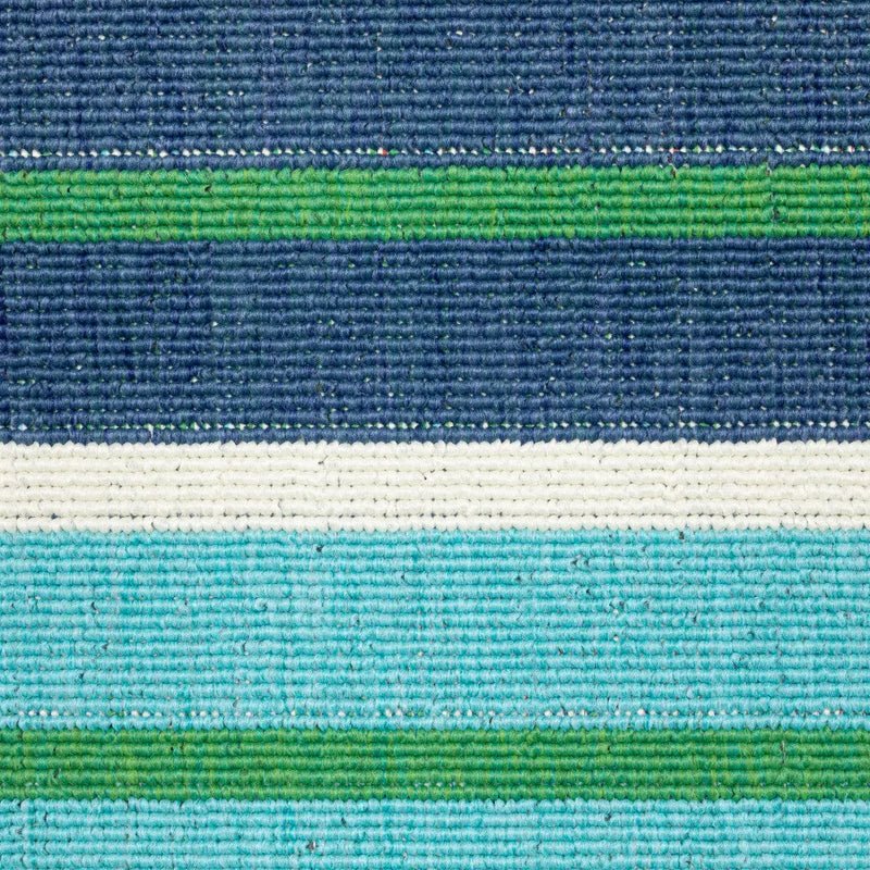 4' X 6' Blue and Green Geometric Stain Resistant Indoor Outdoor Area Rug Homeroots Outdoor