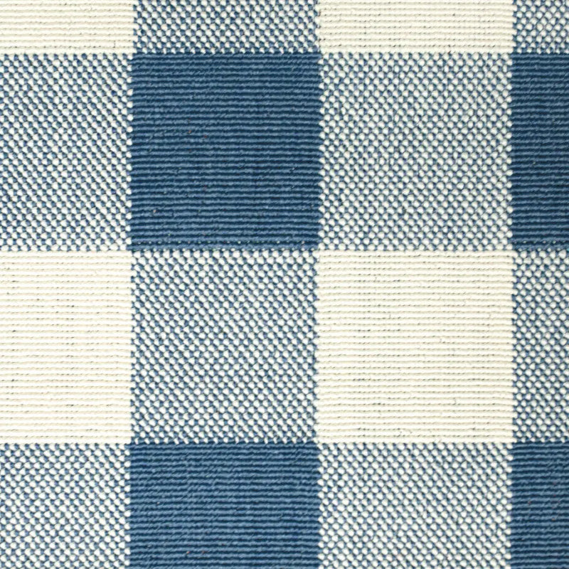 4' X 6' Blue and Ivory Geometric Stain Resistant Indoor Outdoor Area Rug Homeroots Outdoor