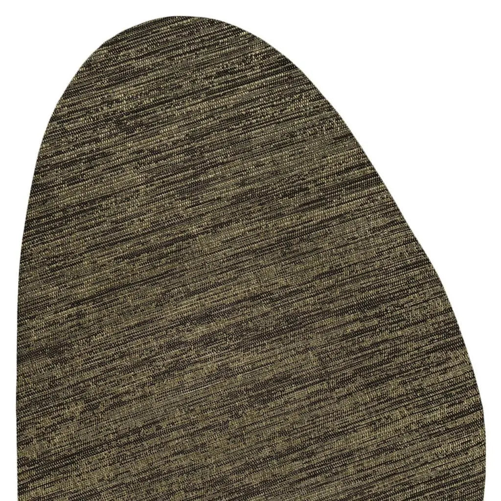 4' X 6' Brown And Black Medallion Indoor Outdoor Area Rug Homeroots Outdoor