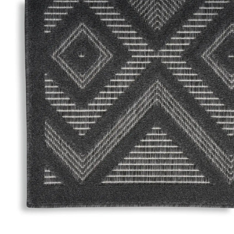 4' X 6' Charcoal Indoor Outdoor Area Rug - GreatEagleInc