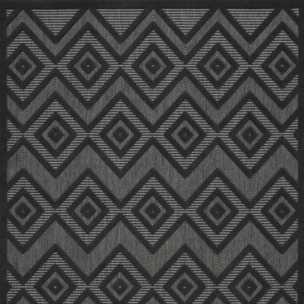 4' X 6' Charcoal Indoor Outdoor Area Rug - GreatEagleInc