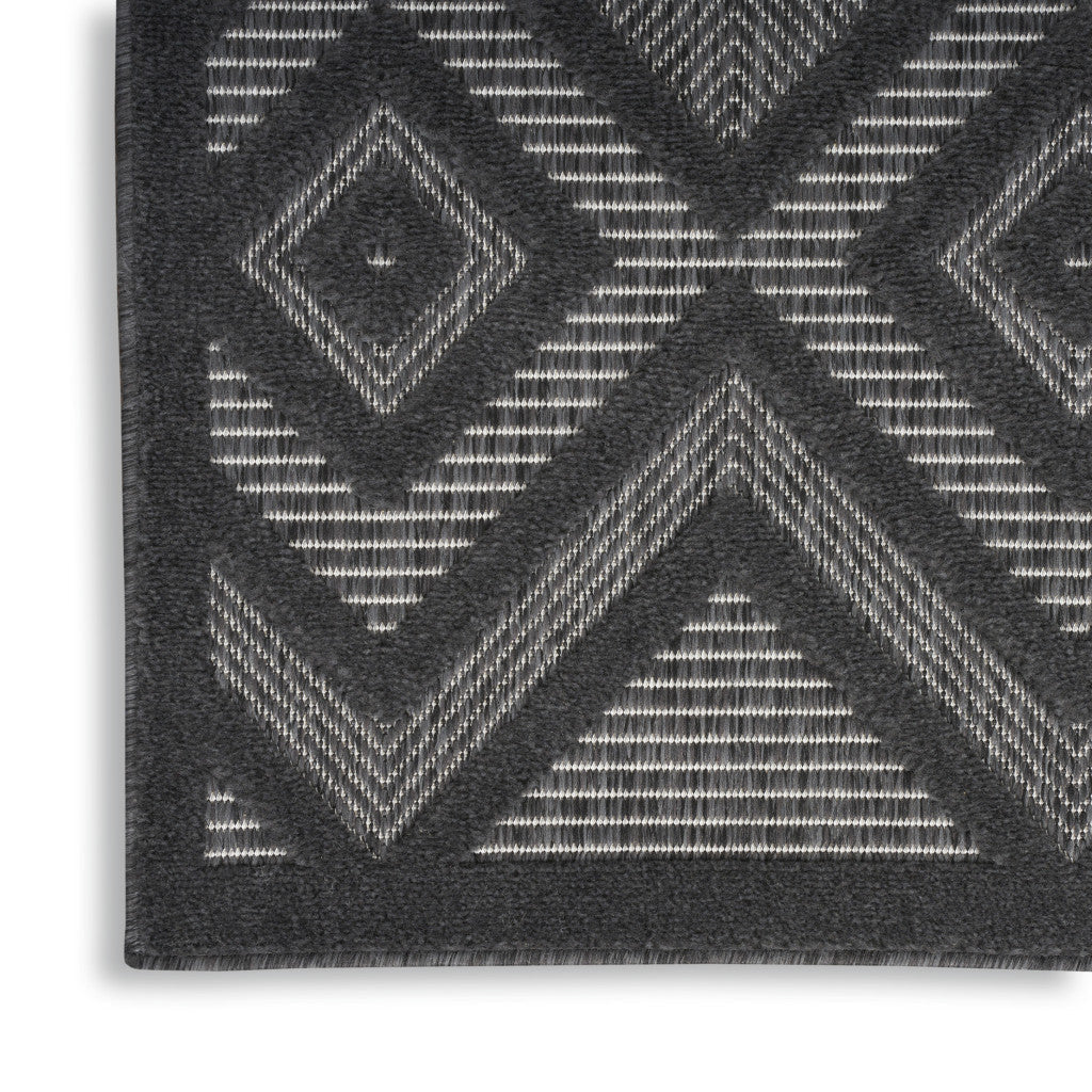 4' X 6' Charcoal Indoor Outdoor Area Rug - GreatEagleInc