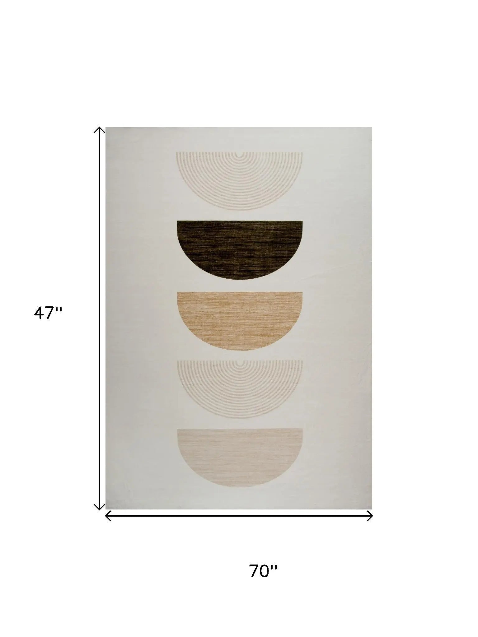 4' X 6' Cream Abstract Area Rug Homeroots Home Decor