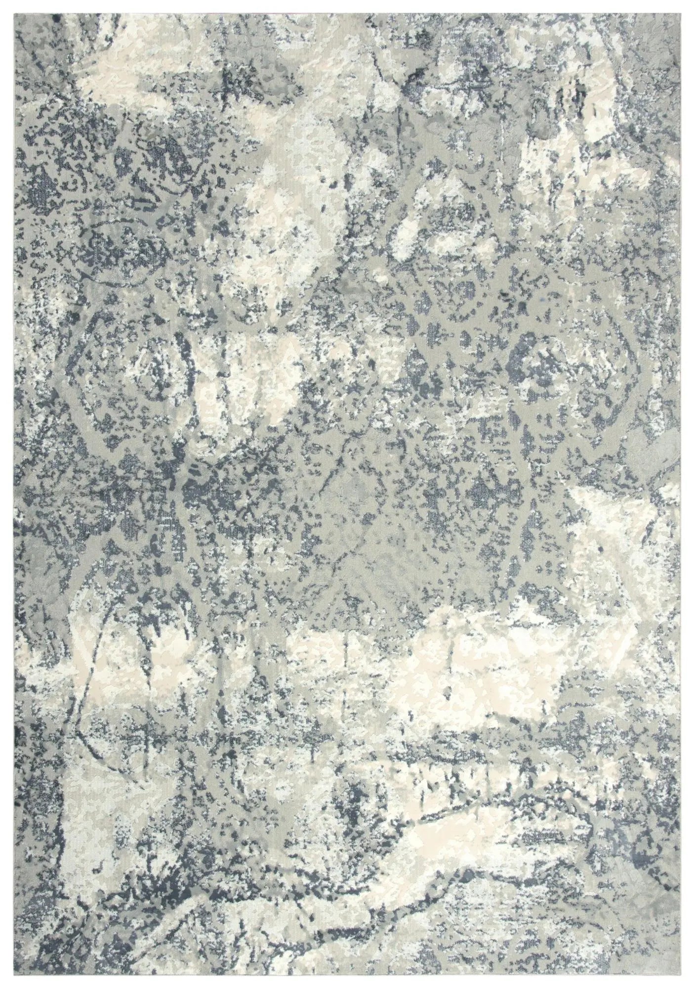 4' X 6' Cream Gray And Taupe Abstract Area Rug Homeroots Home Decor