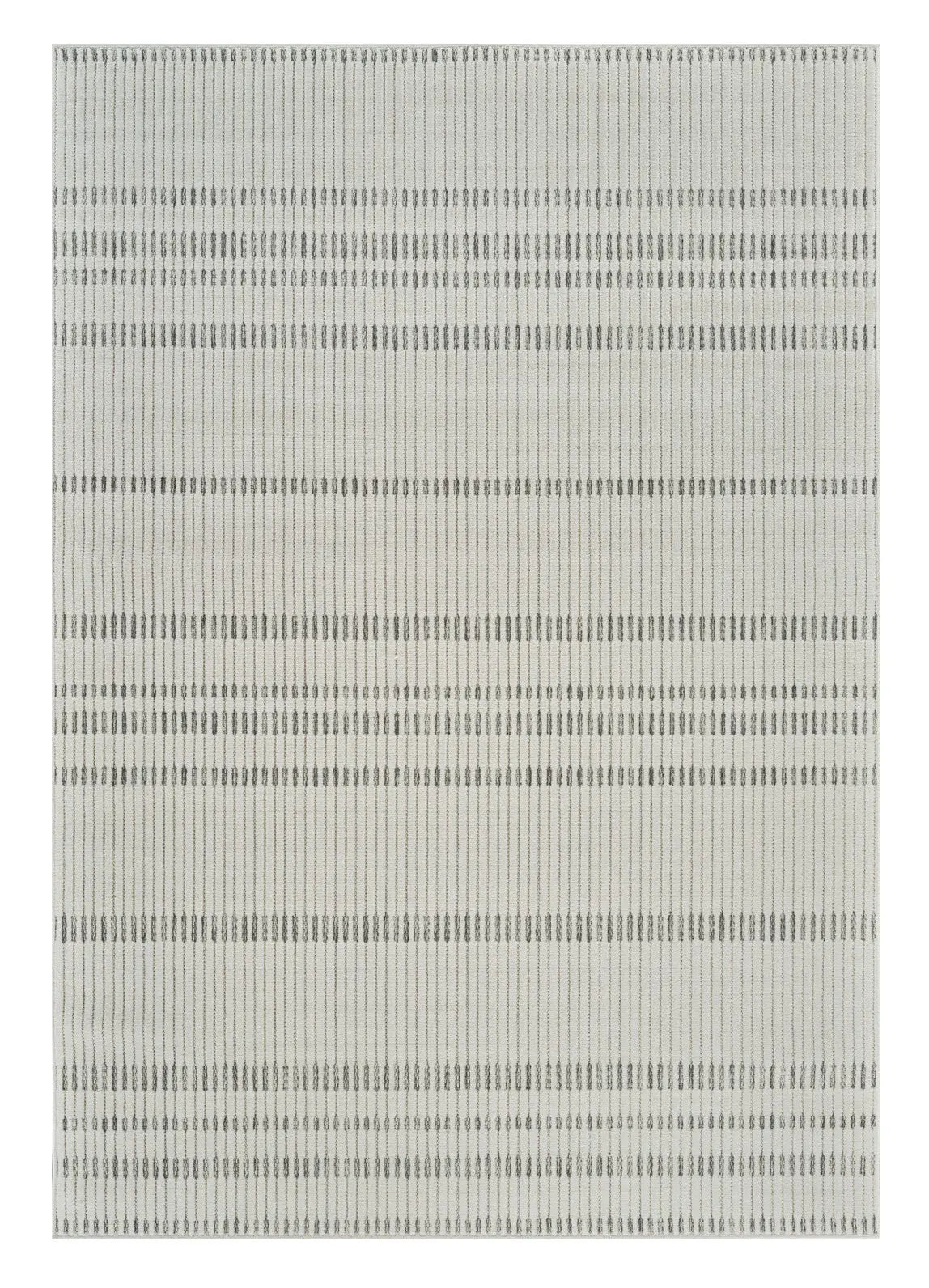 4' X 6' Cream and Beige Striped Distressed Indoor Outdoor Area Rug Homeroots Outdoor