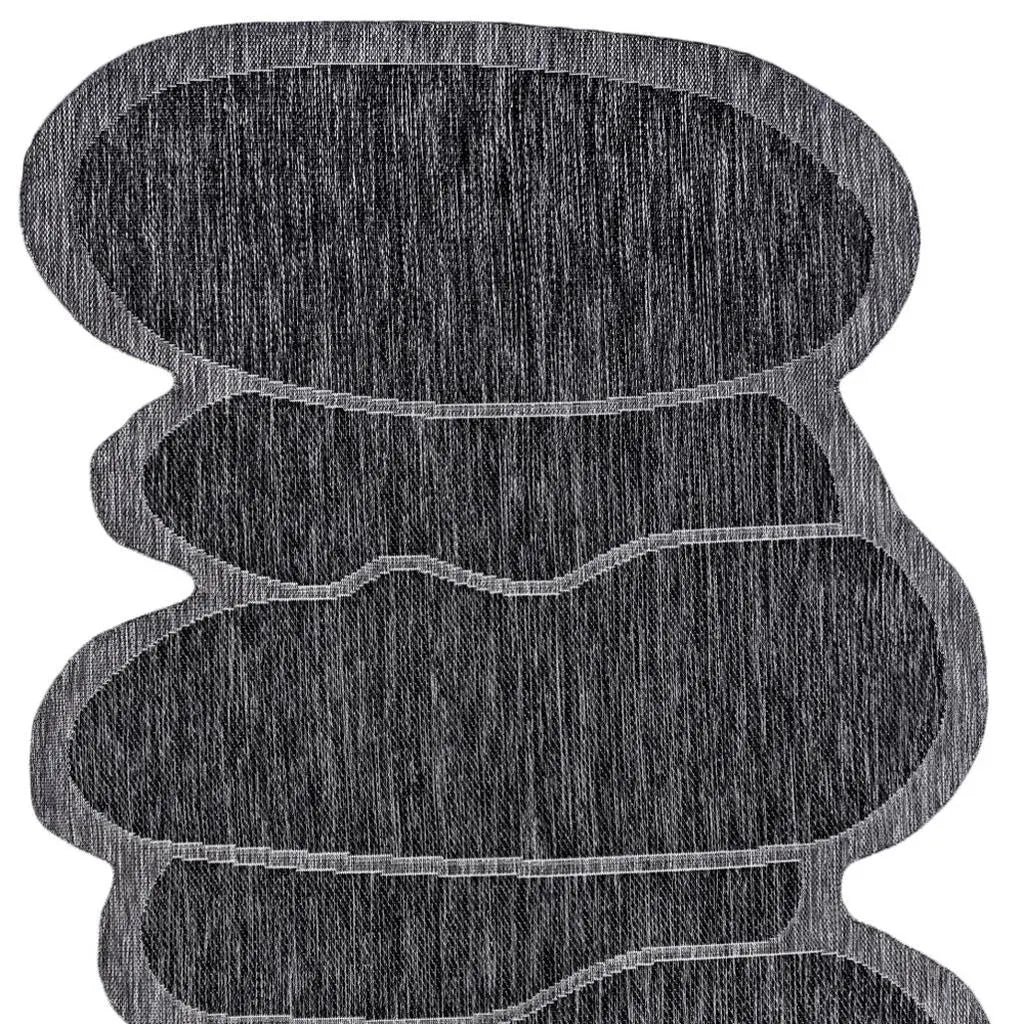4' X 6' Dark Gray And Gray Medallion Indoor Outdoor Area Rug Homeroots Outdoor