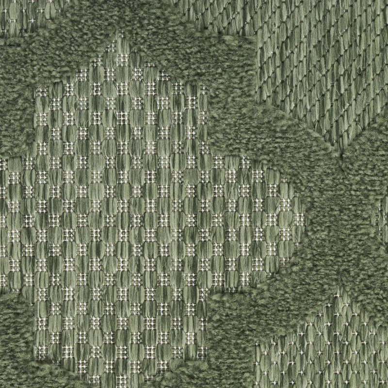 4' X 6' Dark Green And Light Green Trellis Indoor Outdoor Area Rug Homeroots Outdoor