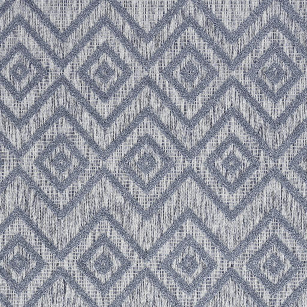 4' X 6' Denim Blue Indoor Outdoor Area Rug - GreatEagleInc