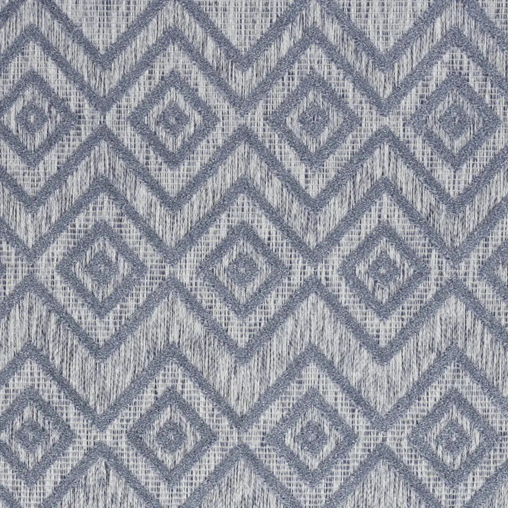 4' X 6' Denim Blue Indoor Outdoor Area Rug - GreatEagleInc
