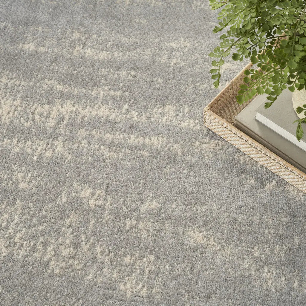 4' X 6' Gray And Beige Abstract Indoor Outdoor Area Rug Homeroots Outdoor