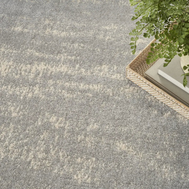 4' X 6' Gray And Beige Abstract Indoor Outdoor Area Rug Homeroots Outdoor