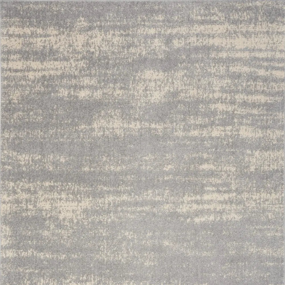 4' X 6' Gray And Beige Abstract Indoor Outdoor Area Rug Homeroots Outdoor