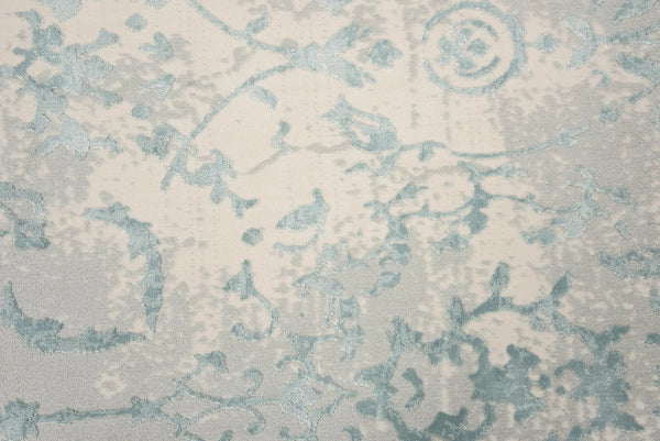 4' X 6' Gray And Blue Trellis Area Rug Homeroots Home Decor