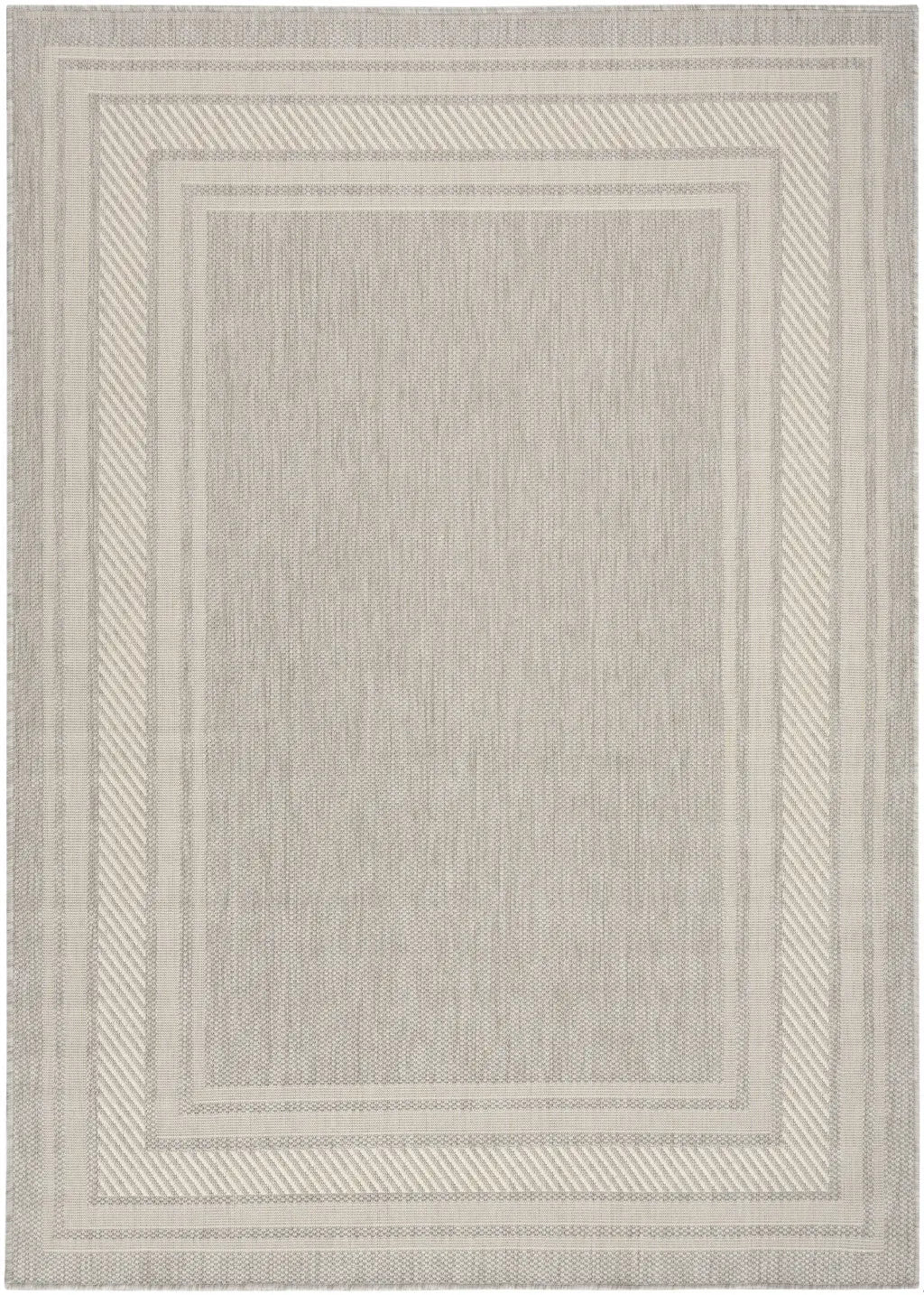 4' X 6' Gray Geometric Indoor Outdoor Area Rug Homeroots Outdoor