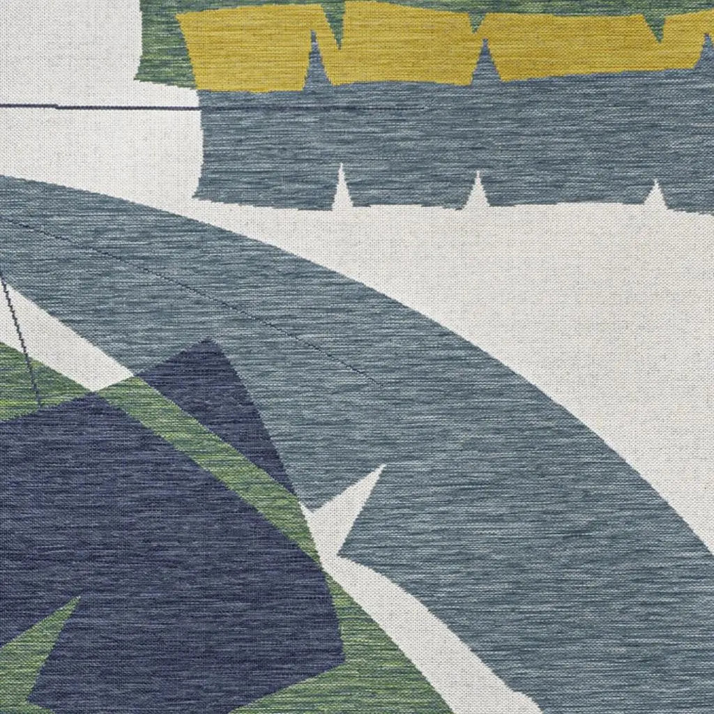 4' X 6' Green And Cream Abstract Indoor Outdoor Area Rug Homeroots Outdoor