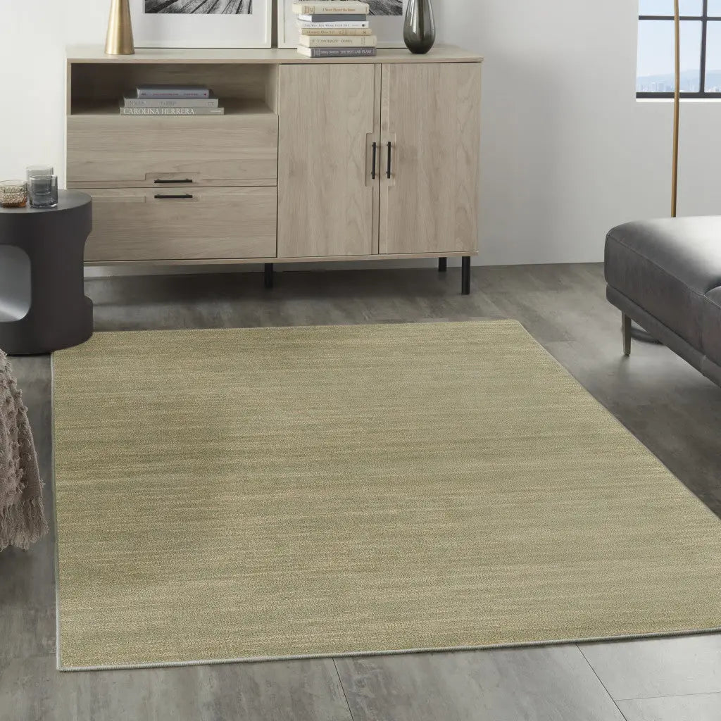 4' X 6' Green And Gold Abstract Indoor Outdoor Area Rug Homeroots Outdoor