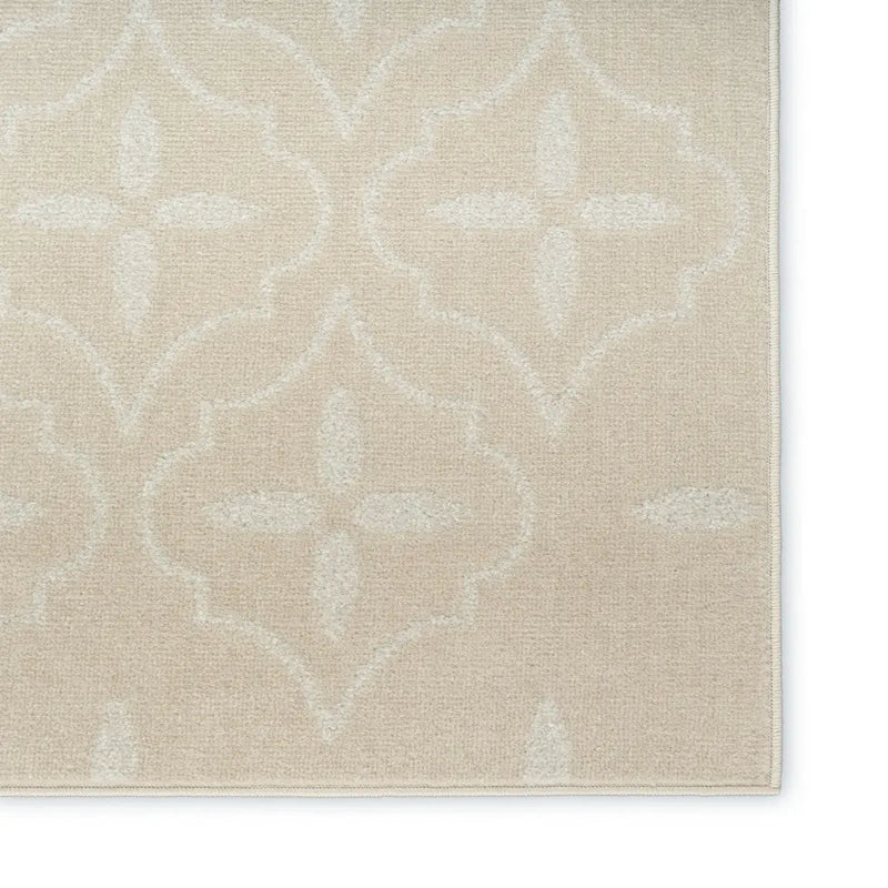 4' X 6' Ivory And Beige Geometric Indoor Outdoor Area Rug Homeroots Outdoor