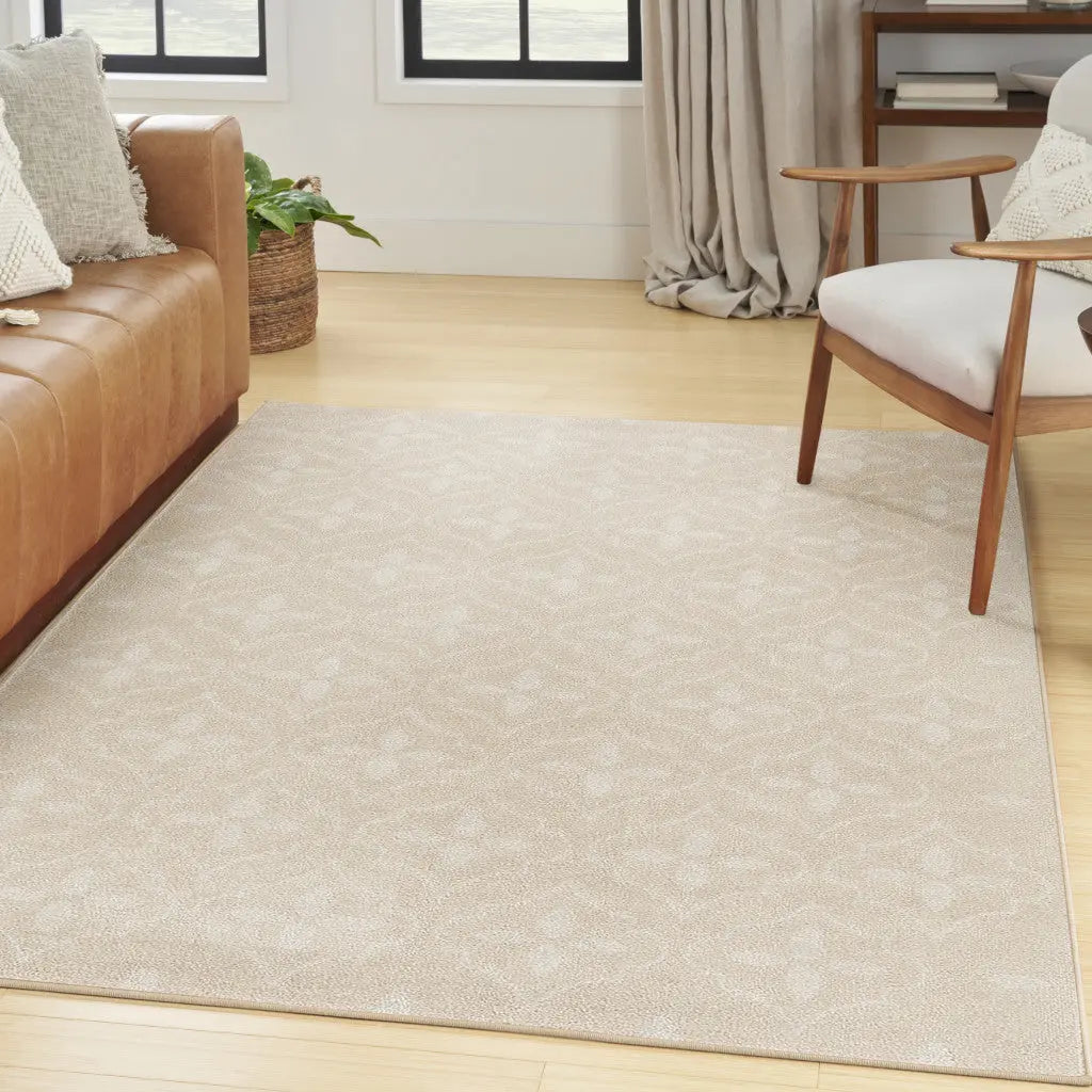 4' X 6' Ivory And Beige Geometric Indoor Outdoor Area Rug Homeroots Outdoor