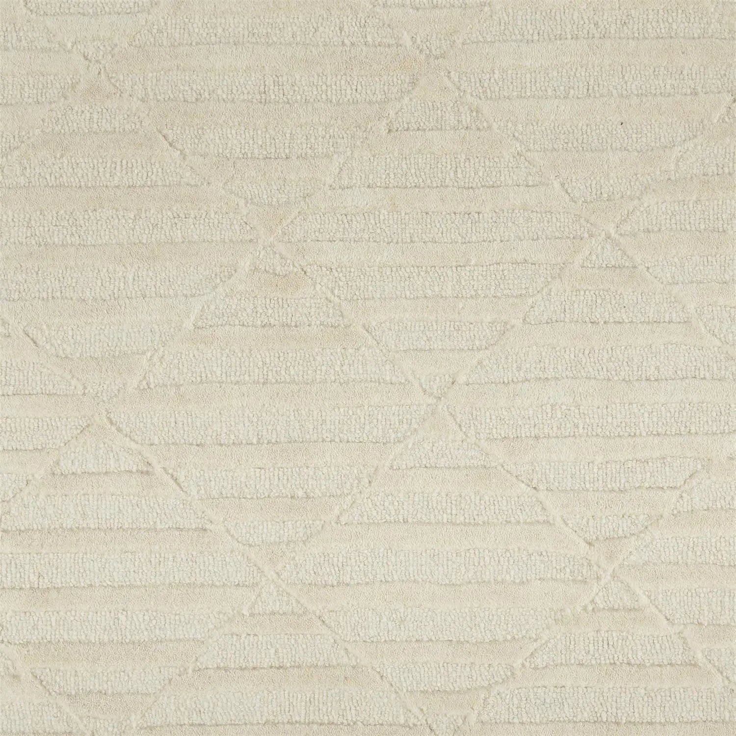 4' X 6' Ivory And Beige Wool Hand Tufted Area Rug Homeroots Home Decor